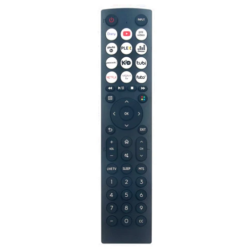 Allimity EN2D36H Replaced Remote Control Fit for Hisense Smart TV with 12 short APP:disney prime-video PLUTO-TV PLEX DEEZER PEACOCK KID TUBI NETFLIX VIDAA-TV FUBO-TV