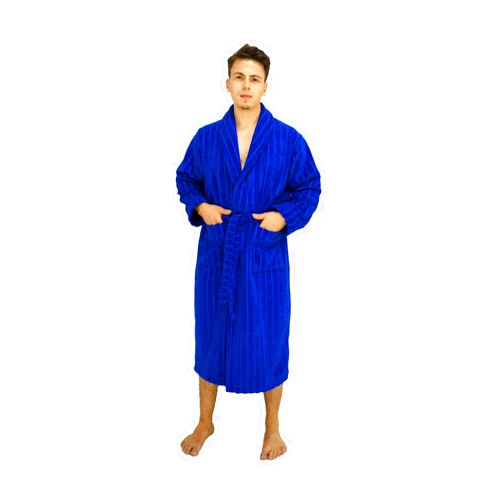 Topline Selections Unisex Cotton Robe Royal Blue Small, Turkish cotton robe