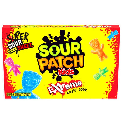 SOUR PATCH KIDS Extreme Sour Soft & Chewy Candy, 3.5 oz Box