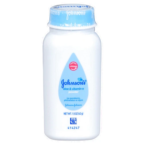 Johnson's Baby Naturally Derived Cornstarch Baby Powder with Aloe and Vitamin E for Delicate Skin, Hypoallergenic and Free of Parabens, Phthalates, and Dyes for Gentle Baby Skin Care, 1.5 oz
