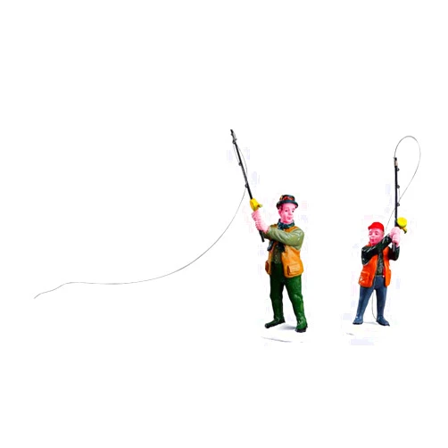 Lemax Christmas Fly Fishing with Dad (12495)