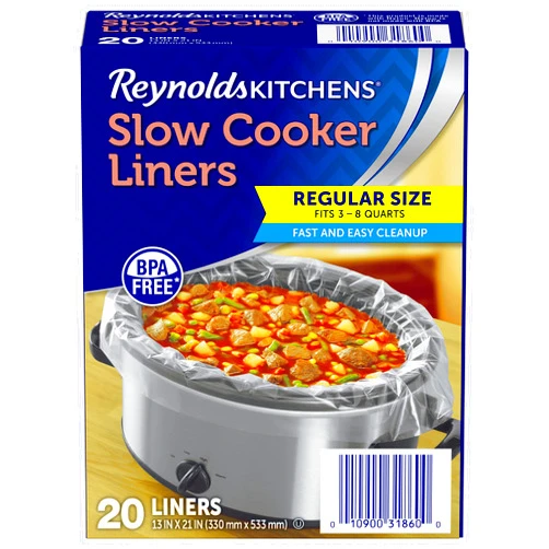 Reynolds Kitchens Slow Cooker Liners, Regular (Fits 3-8 Quarts), 20 Count