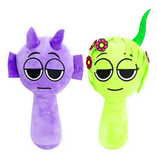 Generic Plush Toys Song Game Plushies Stuffed Plushes Soft and Funs Stuffed Toys Dolls for Fans and Friends Christmas Birthday for Girls Boys (Purple+Green)