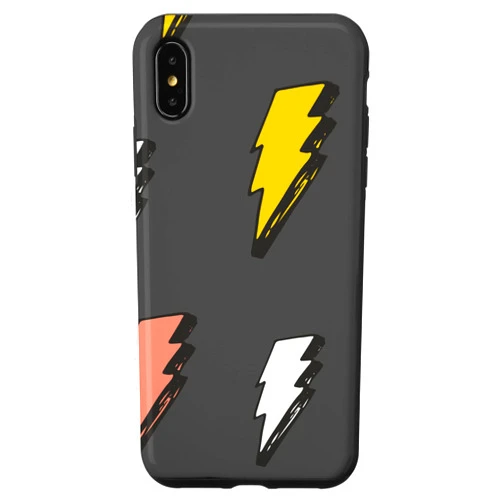 LoveJoy Mercantile Lightning Bolts Bohemian Retro iPhone XS Max Boho Lightning Bolts Retro Pattern Case
