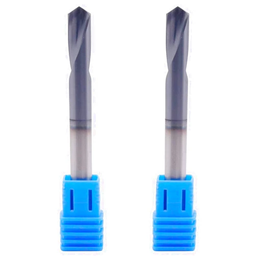 BestParts High Performance 2Pcs Solid Carbide Spotting Drill - AlTiN Coated, 120 Degree, 2 Flute, 1/4