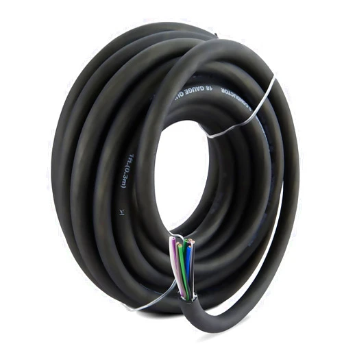 LEIGESAUDIO 20 Feet 9 Conductor Speaker Wire/Cable - 18 AWG 100% Pure OFC, Ultra-Flex and Easy Peel Jacket, Bare Copper with Color Coded Conductors