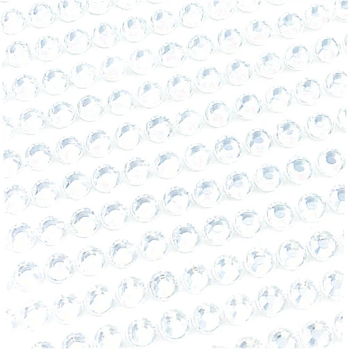 Finov 1500 Pieces of 5mm Self Adhesive Rhinestone Strips Round Stick on Gems (Clear)