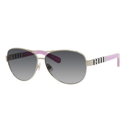 Kate Spade New York Women's Dalia Aviator Sunglasses, Silver & Gray Gradient, 58 mm