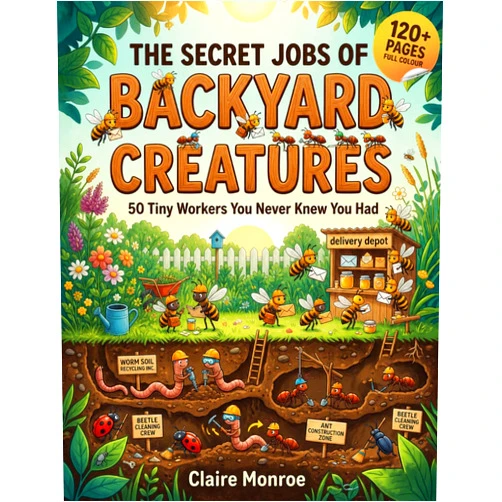 Claire Monroe The Secret Jobs of Backyard Creatures For Kids Aged 6 to 10: An Illustrated Fun Animal Encyclopedia To Learn About Nature (Secret Animal Jobs)