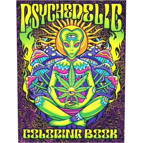 Dale k.Smith Psychedelic Coloring Book: Wonderful Trippy Psychedelic Stoner Coloring Book For Men & Women. Adult Coloring Book of Hippy