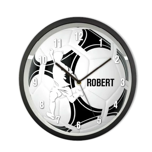 Sungwon Personalized Soccer Kids Wall Clock, 12