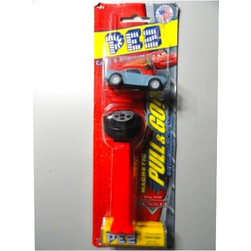 Pez Candy, Inc. Disney Pixar Cars 2 Pull & Go Magnetic Detachable Car, color may vary