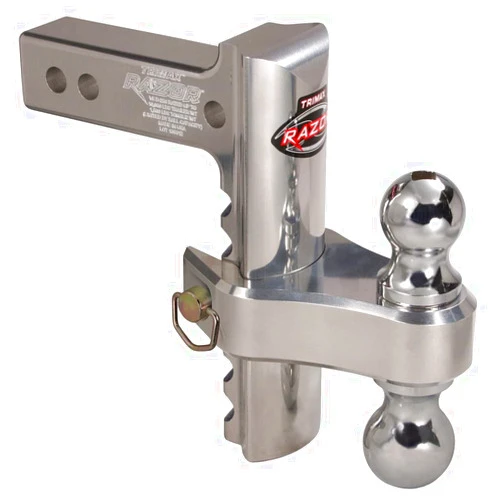 Trimax TRZ8AL-RP Razor Aluminum Adjustable Drop Hitch, Pin & Clip - 8