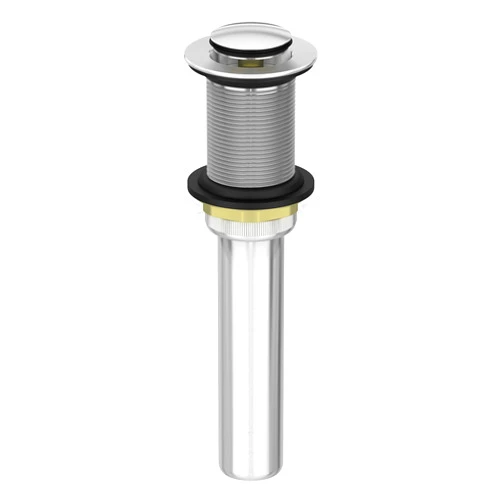 Georkios Bathroom Sink Drain Without Overflow, Rustproof Vessel Lavatory Vanity Pop Up Drain Stopper, Brushed Nickel