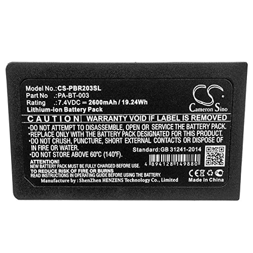 Harovi Battery for B*Rother RJ-2030,RJ-2050,RJ-2140,RJ-2150,fits P/N:PA-BT-003 (2600mAh/19.24Wh)