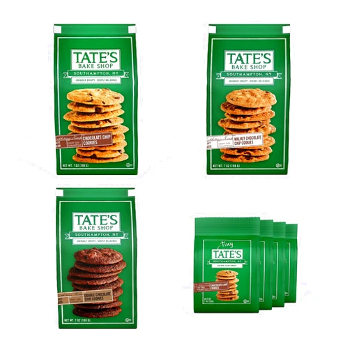 Tate's Bake Shop Chocolate Chip Cookies Variety Pack, 7 Bags