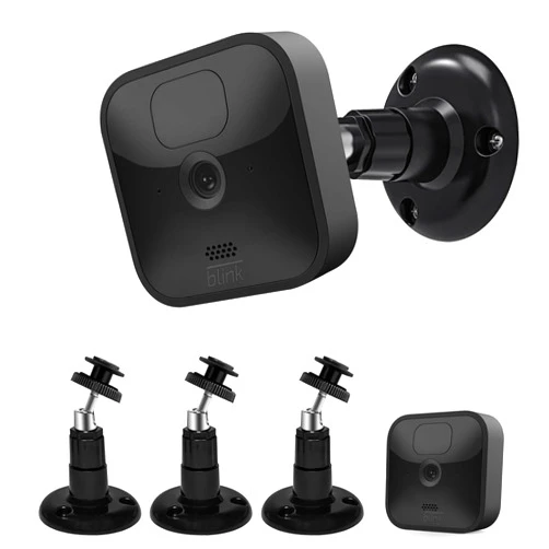 FATKITT Blink Outdoor Camera Mount, 360 Degree Adjustable Indoor/Outdoor Wall Mount Bracket for Blink Home Security System Black 3 Pack