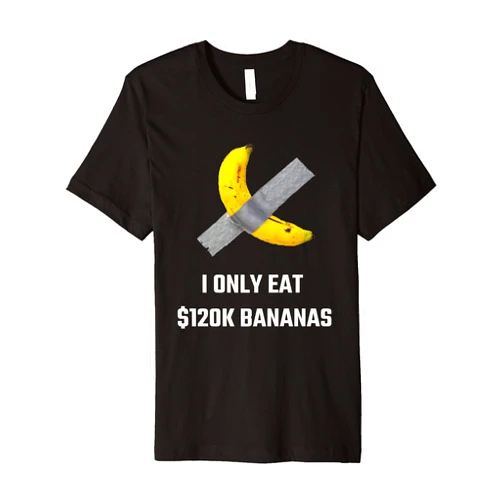 Monkey Little Runner Worth $120K Banana Duct Tape To Wall Premium T-Shirt