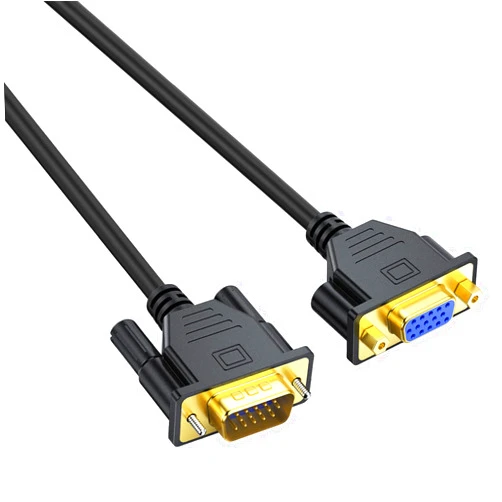 UV-CABLE VGA Extension Cable 3 Feet, Male to Female - 15 Pin HD15 Monitor Video Extender Cord, Support 1080P Full HD for Laptop, PC, Projector, HDTV, Display