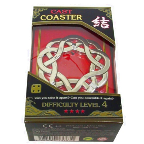 GIGAMIC Hanayama Cast Metal Puzzle Coaster
