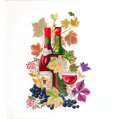 Eva Rosenstand Clara Wæver Eva Rosenstand Counted Cross Stitch kit Redwine, 48x58cm, DIY