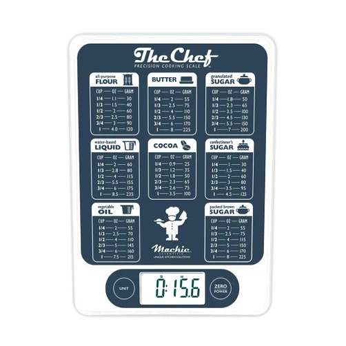 NUTRA TRACK The Chef, Food Digital Kitchen Scale, an American Co, You CAN FIND Cheaper BUT You Cant FIND Better, for Cooking Baking Meal Prep, Baking Conversion Table Grey and White