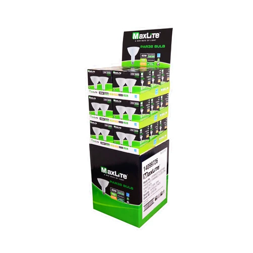 MaxLite LED PAR Lamp, 13W PAR38 Wet DIM 2700K Flood 2 Pack, White (13P38WD27FLB/2P/WS)