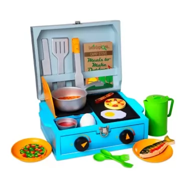 Melissa & Doug Let’s Explore Camp Stove Play Set – 24 Pieces - Pretend Camping Stove, Toy Camping Stove For Kids Ages 3+