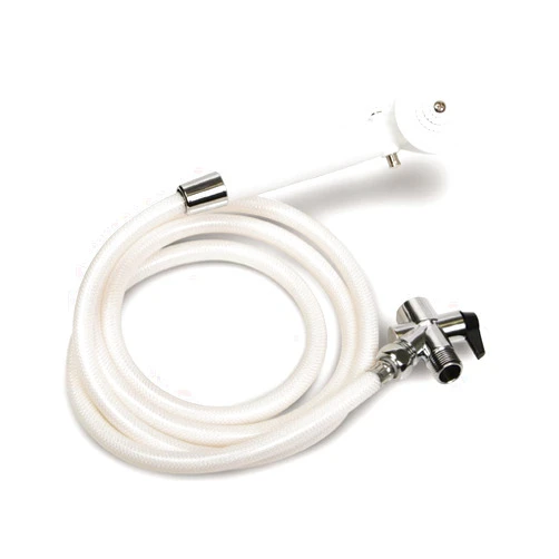 Medline Premium Handheld Shower Head with 6.5-Foot Long Hose, White, High Pressure, Adjustable Spray - Ideal for Medical Patients, Hospitals, Nursing Homes - 1 Each