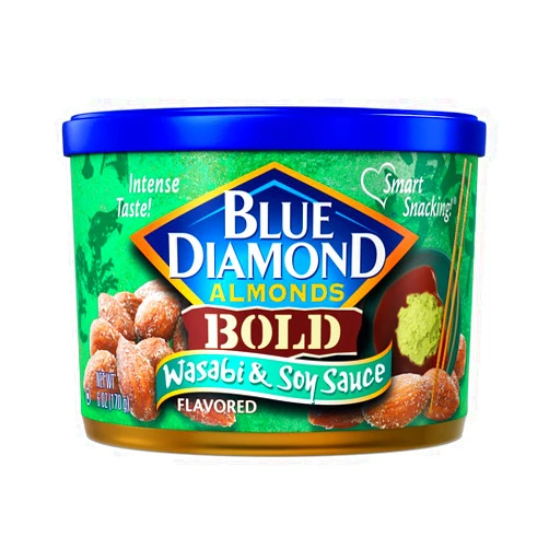 Blue Diamond Almonds Blue Diamond Bold Wasabi & Soy Sauce Almonds 6 oz (Pack of 12)