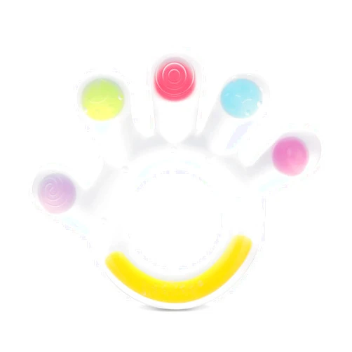 Haakaa Palm Teether - Soft Silicone Baby Soothing Teether Pacifier - Frozen Teething Toy for 3M+ Babies - BPA Free (1 Pack)
