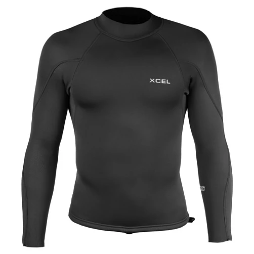 XCEL Mens Axis 2/1mm Long Sleeve Wetsuit Top