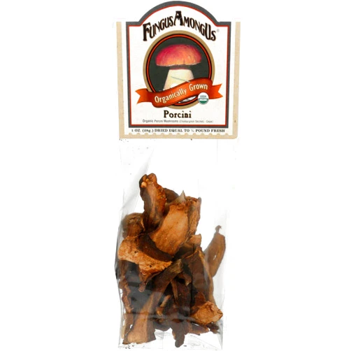 FungusAmongUs Dried Mushrooms, Organic Porcini, 1 Ounce Unit