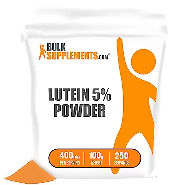 BulkSupplements.com Lutein 5% Powder - Eye Health Supplements for Adults - Vision Supplements - Vegan Lutein - Lutein 20mg - Vision Support (100 Grams - 3.5 oz) 3.5 Ounce (Pack of 1)