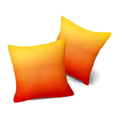 Fab Habitat Indoor/Outdoor Throw Pillows Made from Recycled Polyester Yarn-Double Sided, Stain Resistant, Machine Washable - Ombre - Patio, Deck, Living Room-Big Sur Sunset (18