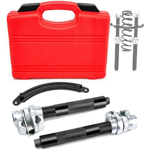 ZMCYNG Coil Spring Compressor Tool Automotive, 2 Pcs Macpherson Strut Spring Compressor Tool, Heavy Duty Shock Spring Compressor Tool with Safety Bracket for Car Truck UTV ATV, 2200 LB Capacity