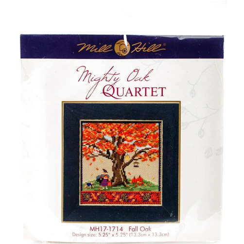Mill Hill Fall Oak Beaded Counted Cross Stitch Kit Mill Hill 2017 Mighty Oak Quartet Series MH171714