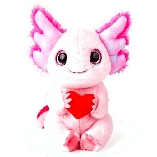 Yuanpulalala Beanie Baby Locky Axolotl Stuffed Perfect Plush (6inch)