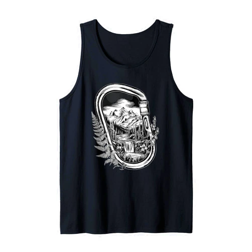 Enjoy the Adventure Vintage Outdoor Hiking Boots Mountaineering Hiking Carabiner for a Hiker Tank Top