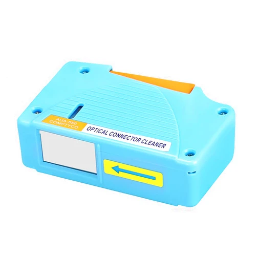 NewMainOne Fiber Optic Connector Cleaner,FTTH Fiber Optic Cleaning Box for 1.25mm/2.5mm, FC, SC, LC,MU,ST End Faces and Optical Connectors,Over 500 Times Anti Static Clean Swab(Blue)