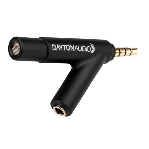 Dayton Audio iMM-6 Calibrated Measurement Microphone for iPhone, iPad Tablet and Android,Black