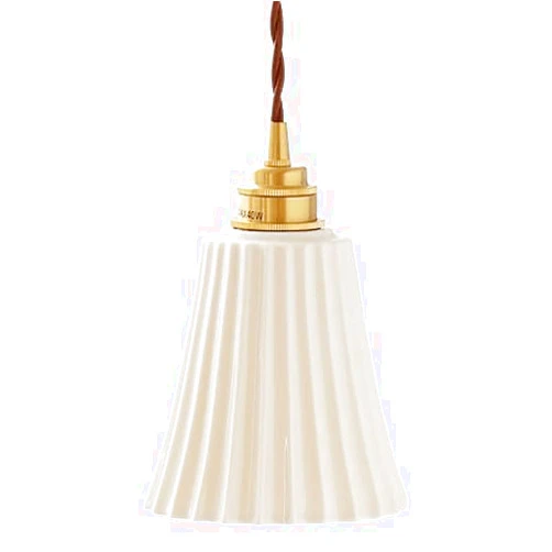 HYSHENG French Country Style Ceramic Chandelier E27 Screw Mouth Single Head Chandelier Modern Industrial Style Chandelier Living Room Dining Room Balcony Decorative Lighting Fixture