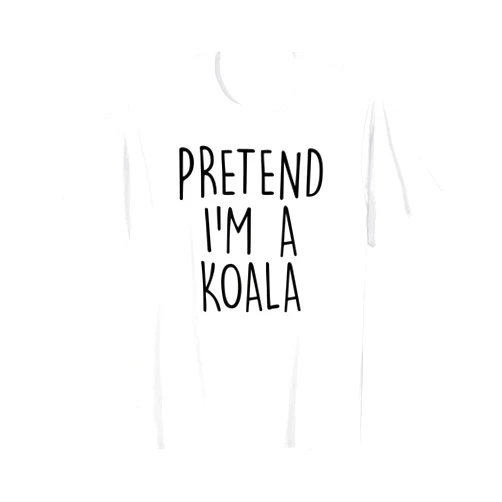 Pretend I'm A Koala Funny Lazy Halloween Pretend I'm A Koala Funny Easy Halloween Costume Party T-Shirt
