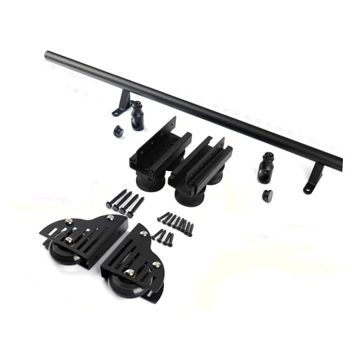 TOPSON Rolling Library Ladder Hardware Kit, Telescopic Upper Roller, Multi-use for Loft Stairs/Bookshelf, with Floor Roller (3.3FT Sliding Kit)