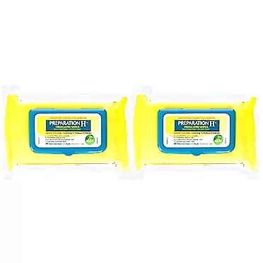Preparation H Medicated Wipes 48 Ea (Pack of 2)