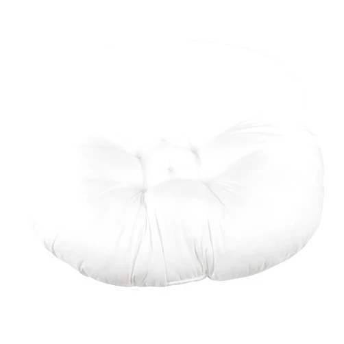 EFELIM Cotton Newborn Lounger Cover, Removable Cover with Hidden Zipper Soft Baby Lounger Cover Round Lounger Slipcover for Infant Lounger Pillow (Filler)