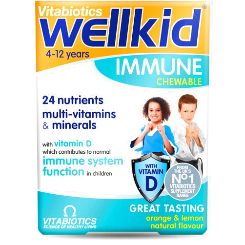 Wellkid Vitabiotics Wellkid Immune Chewable 30 Tablets