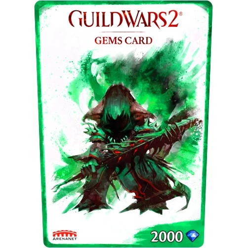 REIOCUSHI Guild Wars 2, Gems - 2000 - [Online Game Code]