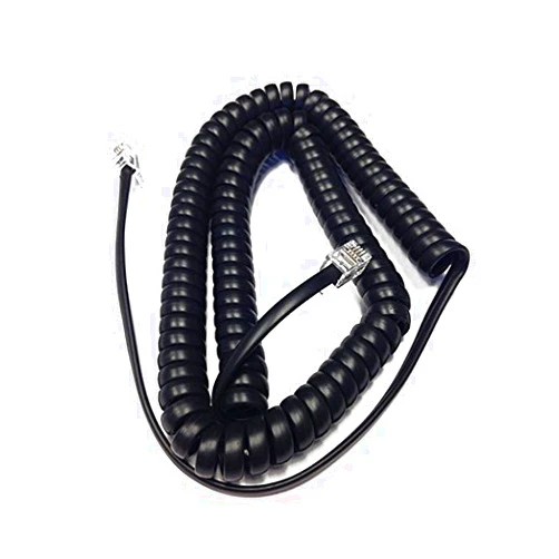 The VoIP Lounge Replacement 12 Foot Black Handset Cord for Polycom VVX Series IP Phone 101 150 201 250 300 301 310 311 350 400 401 410 411 450 500 501 600 601 1500