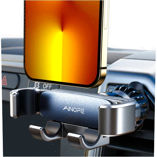 AINOPE Car Phone Holders for Your Car Air Vent Phone Mount for iPhone 16 Pro Max [Thick Cases Friendly] Car Mount Cell Phone Holder 2025 Car Accessories for iPhone Samsung S25 Ultra All Phones Black